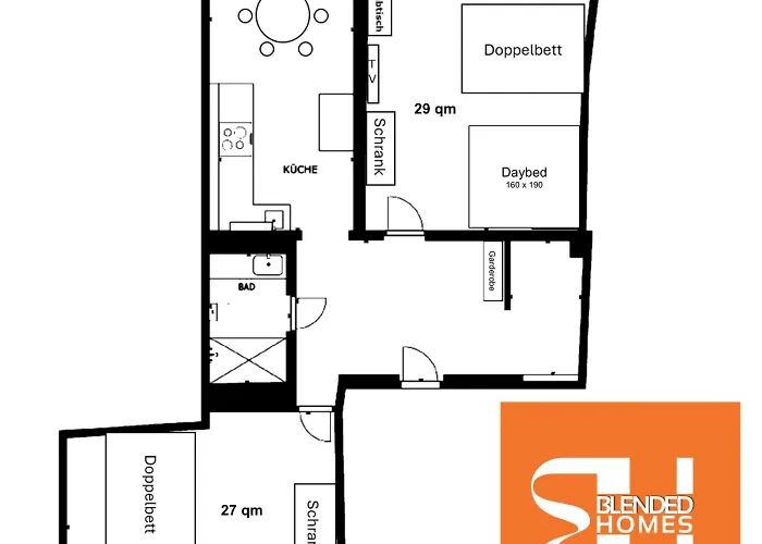 Art Loft Altstadt I 90 Qm I 2 Schlafzimmer I 2 Arbeitsplaetze I 6 Gaeste Apartman